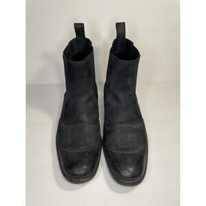 size 42 Belstaff Tourmaster 1955 Black ankle boots slip on chelsea made in Italy